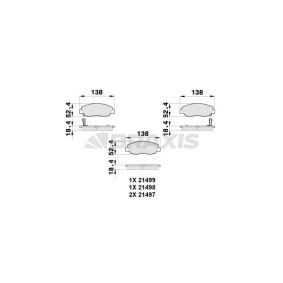 Compre Pastilhas de travão da BRAXIS AB0273 a um preço baixo por 22,22 €