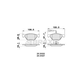 Compre Pastilhas de travão da BRAXIS AB0285 a um preço baixo por 17,42 €