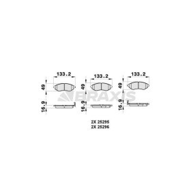 Compre Pastilhas de travão da BRAXIS AB0293 a um preço baixo por 15,97 €