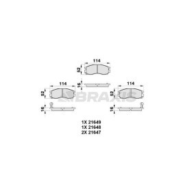Compre Pastilhas de travão da BRAXIS AB0324 a um preço baixo por 15,25 €