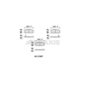 Compre Pastilhas de travão da BRAXIS AB0339 a um preço baixo por 17,33 €