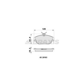 Compre Pastilhas de travão da BRAXIS AB0363 a um preço baixo por 25,57 €