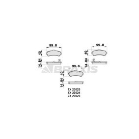 Compre Pastilhas de travão da BRAXIS AB0415 a um preço baixo por 16,37 €