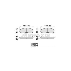 Compre Pastilhas de travão da BRAXIS AB0426 a um preço baixo por 27,99 €