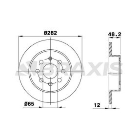 Bremsscheibe für SKODA von BRAXIS