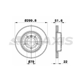 Compre Disco de travão da BRAXIS AE0110 a um preço baixo por 76,88 €