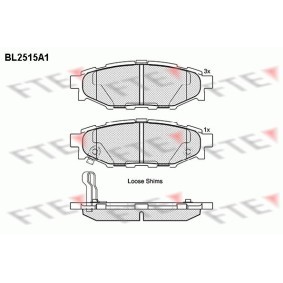 Bremsbeläge BL2515A1 von FTE günstig für 30,57 € online kaufen
