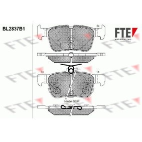 Bremsbeläge BL2837B1 von FTE günstig für 40,35 € online kaufen