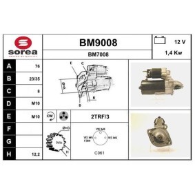 Anlasser BM9008 von SNRA günstig für 137,30 € online kaufen
