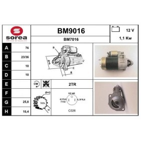 Anlasser BM9016 von SNRA günstig für 147,63 € online kaufen