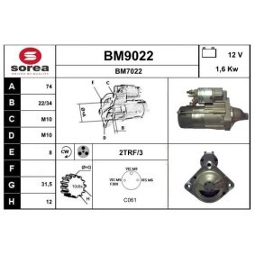Anlasser BM9022 von SNRA günstig für 155,76 € online kaufen