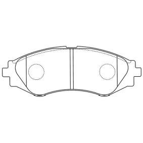 Bremsbeläge BP-1011 von KAVO PARTS günstig für 40,40 € online kaufen