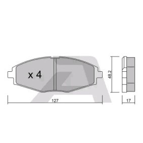 Compre Pastilhas de travão da AISIN BPDO-1001 a um preço baixo por 27,18 €