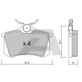 Acquista Kit pastiglie freni da AISIN BPPE-2001 a buon mercato per soli 24,85 €