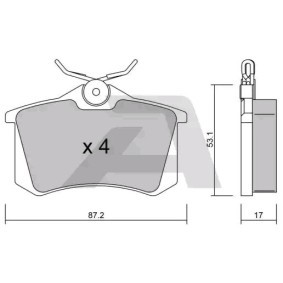 Acquista Kit pastiglie freni da AISIN BPPE-2002 a buon mercato per soli 21,60 €