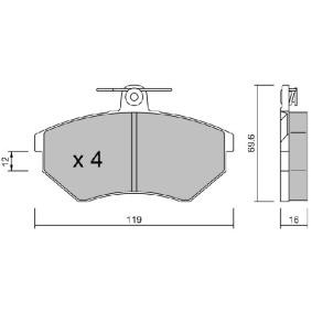 Acquista Kit pastiglie freni da AISIN BPVW-1002 a buon mercato per soli 33,91 €