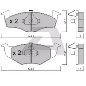 Acquista Kit pastiglie freni da AISIN BPVW-1018 a buon mercato per soli 31,79 €