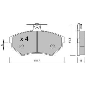 Acquista Kit pastiglie freni da AISIN BPVW-1024 a buon mercato per soli 39,67 €