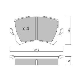 Acquista Kit pastiglie freni da AISIN BPVW-2007 a buon mercato per soli 31,60 €