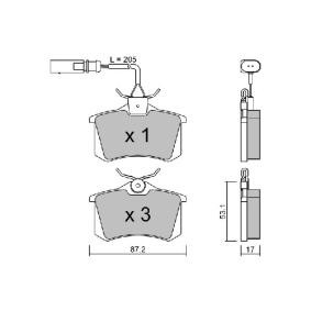 Acquista Kit pastiglie freni da AISIN BPVW-2901 a buon mercato per soli 31,24 €