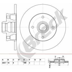Achetez des Disque de frein BRECK BR 050 SA100 à prix pour 33,70 €