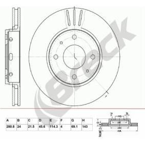 Achetez des Disque de frein BRECK BR 331 VA100 à prix pour 37,06 €