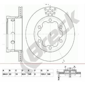 Achetez des Disque de frein BRECK BR 385 VA100 à prix pour 45,48 €