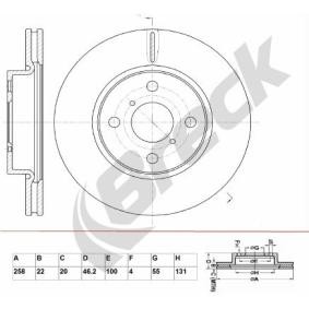 Achetez des Disque de frein BRECK BR 387 VA100 à prix pour 43,71 €