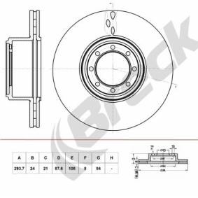 Achetez des Disque de frein BRECK BR 394 VA1A0 à prix pour 64,20 €