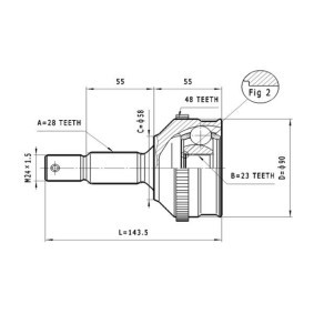 Comprar Juego de articulación, árbol de transmisión de STATIM C.105 a bajo precio de 29,84 €