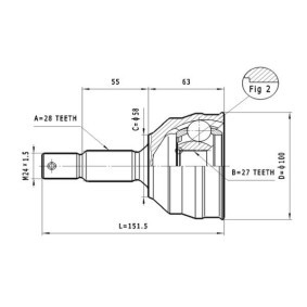 Comprar Juego de articulación, árbol de transmisión de STATIM C.112 a bajo precio de 27,86 €