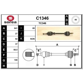 Comprar Árbol de transmisión de SNRA C1346 a bajo precio de 140,09 €
