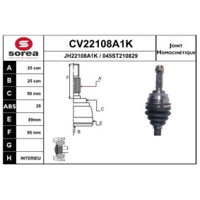 Gelenksatz, Antriebswelle CV22108A1K von EAI günstig für 64,09 € online kaufen