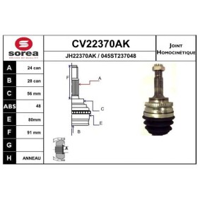 Gelenksatz, Antriebswelle CV22370AK von EAI günstig für 49,98 € online kaufen
