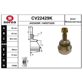 Gelenksatz, Antriebswelle CV22429K von EAI günstig für 49,27 € online kaufen