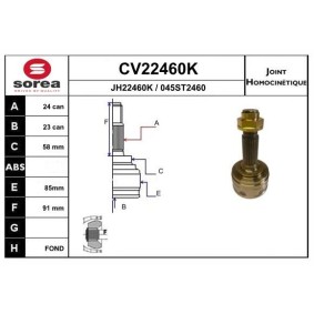Gelenksatz, Antriebswelle CV22460K von EAI günstig für 47,75 € online kaufen