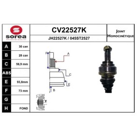 Gelenksatz, Antriebswelle CV22527K von EAI günstig für 63,21 € online kaufen