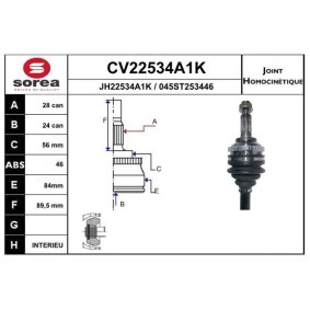 Gelenksatz, Antriebswelle CV22534A1K von EAI günstig für 52,84 € online kaufen