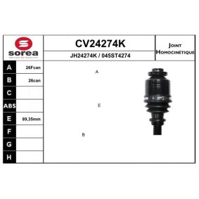 Gelenksatz, Antriebswelle CV24274K von EAI günstig für 109,78 € online kaufen