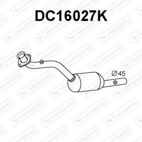Katalysator des Herstellers VENEPORTE - Originalware Artikelnummer: DC16027K
