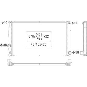 Achetez des Radiateur du moteur DIEDERICHS DCM3291 à prix pour 84,23 €