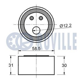 Spannrolle, Keilrippenriemen 55109 von RUVILLE günstig für 31,21 € online kaufen
