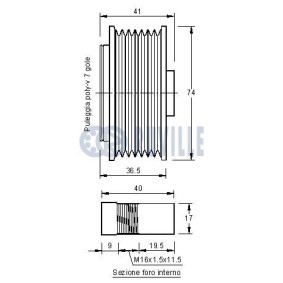 Spannrolle, Zahnriemen 55807 von RUVILLE günstig für 41,67 € online kaufen