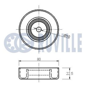 Spannrolle, Zahnriemen 55878 von RUVILLE günstig für 29,31 € online kaufen