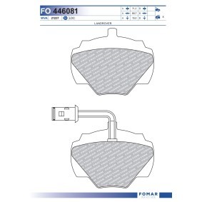 Køb Bremseklodser af FOMAR Friction FO 446081 til den lave pris 169,34 DKK