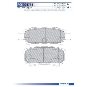 Køb Bremseklodser af FOMAR Friction FO 921781 til den lave pris 151,92 DKK