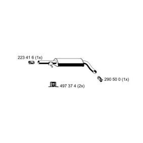 Compre Panela de escape central da ERNST 202091 a um preço baixo por 178,22 €