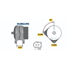 Køb Generator af BOSCH 0 124 325 032 til den lave pris 2665,11 DKK