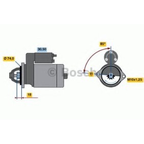 Anlasser 0 986 020 551 von BOSCH günstig für 169,57 € online kaufen