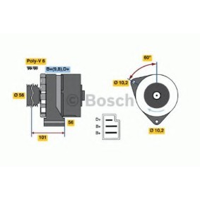 Lichtmaschine 0 986 033 750 von BOSCH günstig für 266,77 € online kaufen